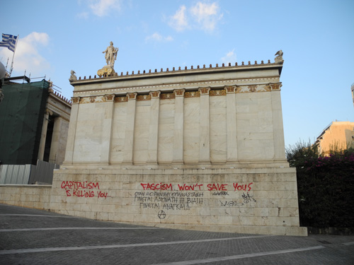 Anti fascist graffiti Athens