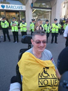ILF recipient Kevin Caulfield fights to save the ILF and the police fight to save...Barclays