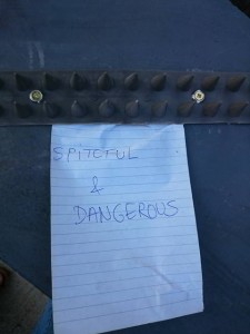 Spiteful and dangerous spikes