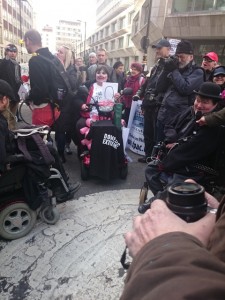 Blocking the roads at St James station