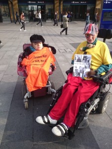 Meeting with fellow ILF recipient Sophie Partridge at Kings Cross station